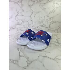 Nike Women's Victori One Slide Sandals Red/White/Blue #CN9676-400 Size:8